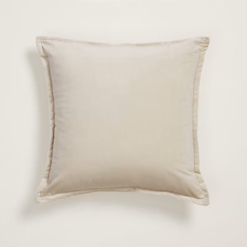 Inside Story Velvet Reversible Cushion in Cream
