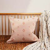Inside Story Fine Stripe Cushion in Pink/Red