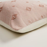 Inside Story Fine Stripe Cushion in Pink/Red