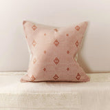 Inside Story Fine Stripe Cushion in Pink/Red