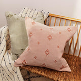 Inside Story Fine Stripe Cushion in Pink/Red