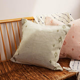 Inside Story Fine Stripe Cushion in Sage Green