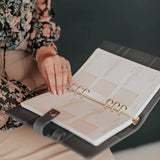 Inspired Undated Lifestyle Weekly Ring Binder Planner Set in Beige