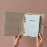Inspired Undated Lifestyle Weekly Ring Binder Planner Set in Beige