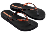 Ipanema Anat Conect Fem Flip Flops In Black/Multi