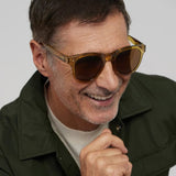Izipizi Sunglasses #N Sun In Golden Green