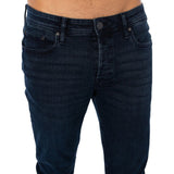 Jack & Jones 260 Original Slim Fit Denim Jeans In Dark Blue
