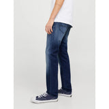 Jack & Jones 424 JJMIKE JJFOX Tapered Fit Denim Jeans In Blue