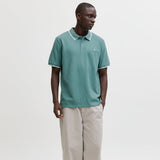 Jack & Jones Austin Polo Shirt In Mineral Blue