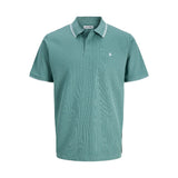 Jack & Jones Austin Polo Shirt In Mineral Blue
