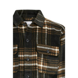 Jack & Jones Bradley Ollie Overshirt In Monks Robe Brown