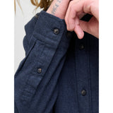 Jack & Jones Classic Comfort Fit Shirt In Navy Blazer