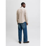 Jack & Jones Classic Comfort Fit Shirt In Oatmeal