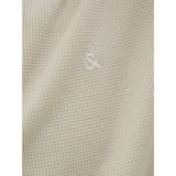 Jack & Jones Eaustin Zip Polo In Moonbeam