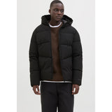 Jack & Jones Global Puffer Jacket In Black