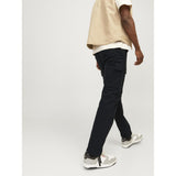Jack & Jones Kane Barkley Loose Cargo Trousers In Black