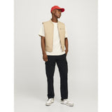 Jack & Jones Kane Barkley Loose Cargo Trousers In Black