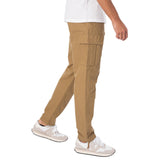 Jack & Jones Kane Barkley Loose Cargo Trousers In Elmwood
