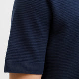Jack & Jones Knitted Regular Polo Shirt Sky Captain