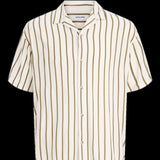 Jack & Jones Loose Fit Resort Shirt In Dusty Olive