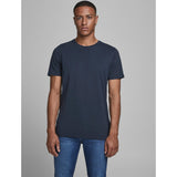 Jack & Jones Organic Basic O-neck T-shirt In Navy Blazer