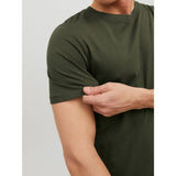 Jack & Jones Organic Basic O-neck T-shirt In Olive Night