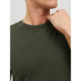 Jack & Jones Organic Basic O-neck T-shirt In Olive Night