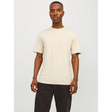 Jack & Jones Organic Plain T-shirt In Moonbeam