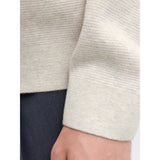 Jack & Jones Plain Knitted Pullover In Cloud Dancer
