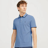 Jack & Jones Plain Slim Fit Polo Shirt Bright Cobalt