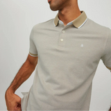 Jack & Jones Plain Slim Fit Polo Shirt Crockery
