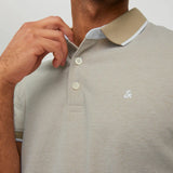 Jack & Jones Plain Slim Fit Polo Shirt Crockery