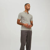 Jack & Jones Plain Slim Fit Polo Shirt Crockery