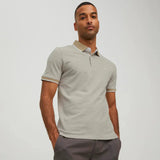 Jack & Jones Plain Slim Fit Polo Shirt Crockery