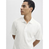 Jack & Jones Polo Shirt In Cloud Dancer