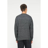 Jack & Jones Premium Crew Neck Knit Jumper In Night Sky Melange