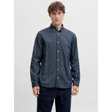 Jack & Jones Regular Fit Lumberjack Shirt In Dark Navy