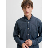 Jack & Jones Regular Fit Lumberjack Shirt In Dark Navy