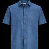 Jack & Jones Regular Fit Shirt In Navy Blazer/Blue