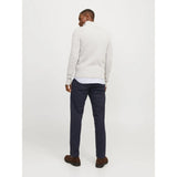 Jack & Jones Relaxed Fit Chino Trousers In Dark Navy