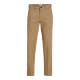 Jack & Jones Relaxed Fit Chino Trousers In Elmwood