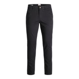 Jack & Jones Slim Fit Chino Trousers In Black