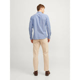 Jack & Jones Slim Fit Oxford Dress Shirt In Cashmere Blue