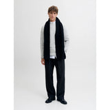Jack & Jones Structure Knit Pullover In Medium Grey Melange
