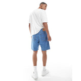 Jack & Jones Tony Loose Fit Denim Shorts In Mid Blue