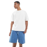 Jack & Jones Tony Loose Fit Denim Shorts In Mid Blue