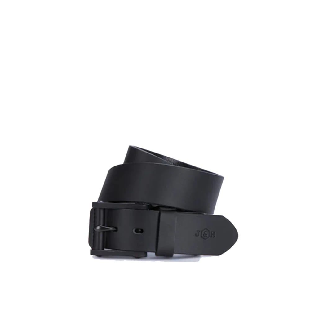Jekyll & Hide Boston Leather Belt In Black