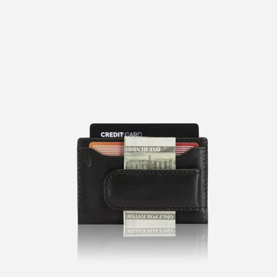 Jekyll & Hide Money Clip Wallet In Black