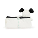 Jellycat Bashful Black & Cream Puppy Blankie