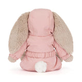 Jellycat Bashful Bunny 'Snow Suit' In Pink